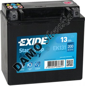 EXIDE AGM 12V 13Ah 200A, EK131