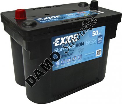 EXIDE AGM 12V 50Ah 800A, EK508 