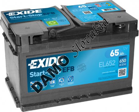EXIDE ECM 12V 65Ah 720A, EL652