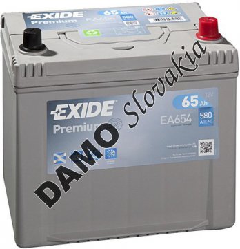 EXIDE PREMIUM 12V 65Ah 580A, EA654