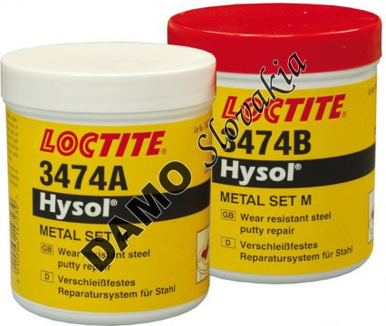 Loctite 3474 500g - metal set M, oceľ pastovitá, samomazná