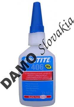 Loctite 406 50g - sekundové lepidlo na plasty a gumu