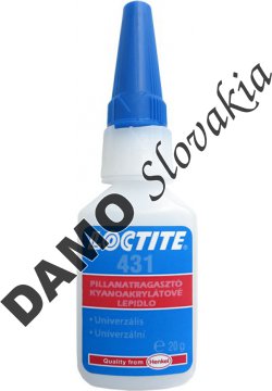 Loctite 431 20g - sekundové lepidlo, strednoviskózne