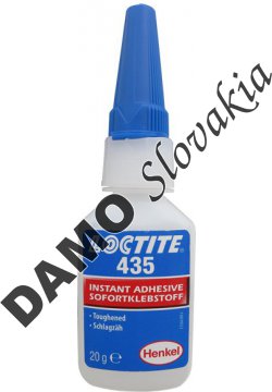 Loctite 435 20g - sekundové lepidlo, tvrdené