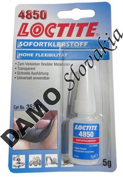Loctite 4850 5g - sekundové lepidlo, pružné, ohýbateľné