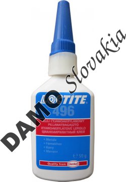Loctite 496 50g - sekundové lepidlo na kov, nízkoviskózne