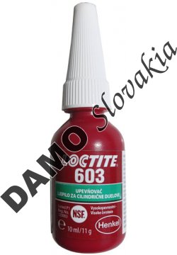 Loctite 603 10ml - upevňovač valcových dielov, tolerujúci olej