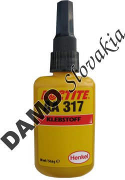 Loctite AA 317 50ml - akrylátové konštrukčné lepidlo, rýchle, malé špáry