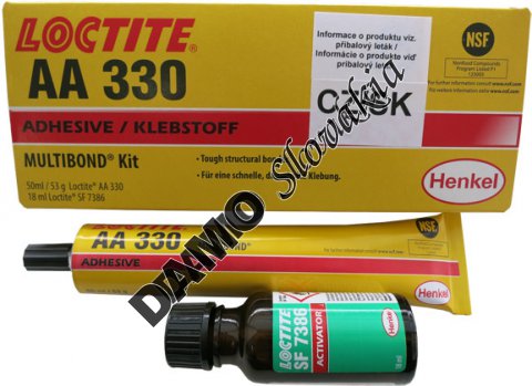 LOCTITE AA 330 50ml + LOCTITE SF 7386 18ml - multibond + aktivátor, sada