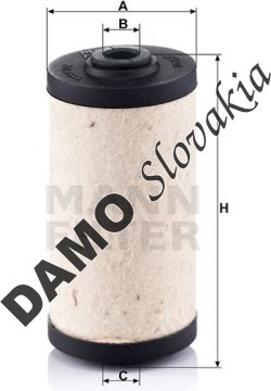 Palivový filter MANN FILTER BFU 707