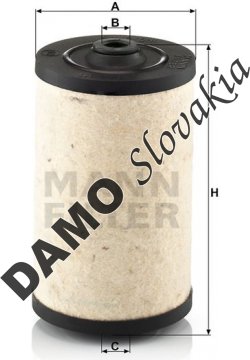 Palivový filter MANN FILTER BFU 811