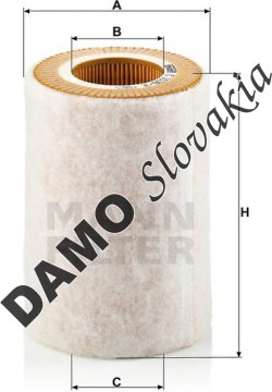 Vzduchový filter MANN FILTER C 1036/2