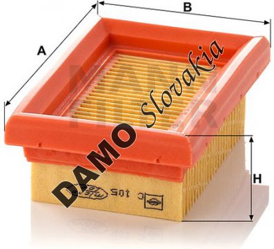 Vzduchový filter MANN FILTER C 105