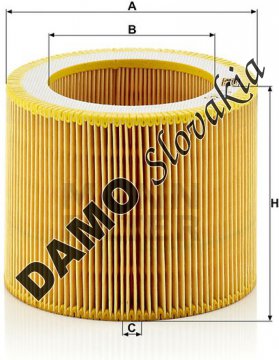 Vzduchový filter MANN FILTER C 1140