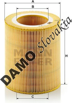 Vzduchový filter MANN FILTER C 1250