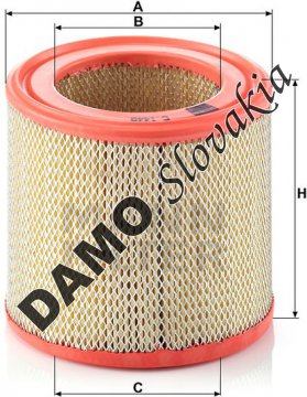 Vzduchový filter MANN FILTER C 1449