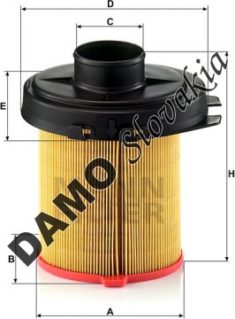 Vzduchový filter MANN FILTER C 1468