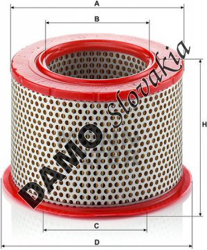 Vzduchový filter MANN FILTER C 1555/1
