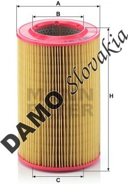 Vzduchový filter MANN FILTER C 1596