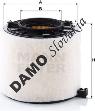 Vzduchový filter MANN FILTER C 17 010