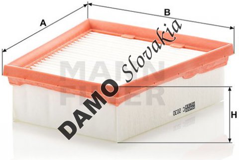 Vzduchový filter MANN FILTER C 2030