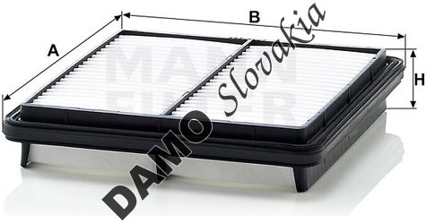 Vzduchový filter MANN FILTER C 2229