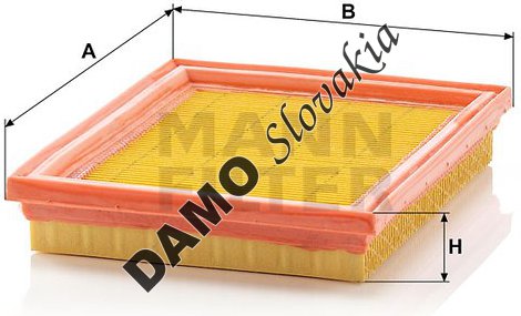 Vzduchový filter MANN FILTER C 2237