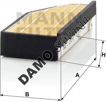 Vzduchový filter MANN FILTER C 2243/1