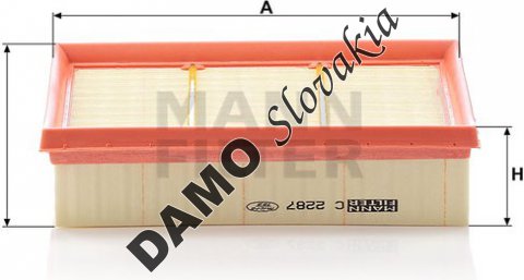 Vzduchový filter MANN FILTER C 2287