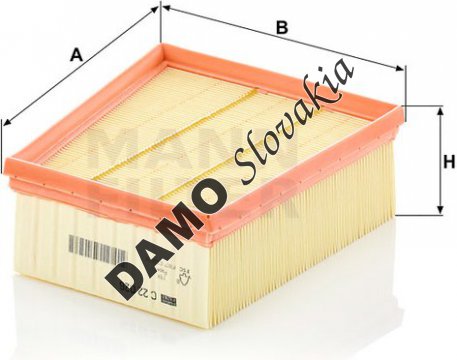 Vzduchový filter MANN FILTER C 22 026