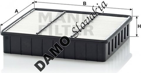 Vzduchový filter MANN FILTER C 2335