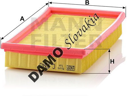 Vzduchový filter MANN FILTER C 2345