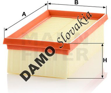 Vzduchový filter MANN FILTER C 2363/1
