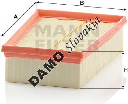 Vzduchový filter MANN FILTER C 2433/2