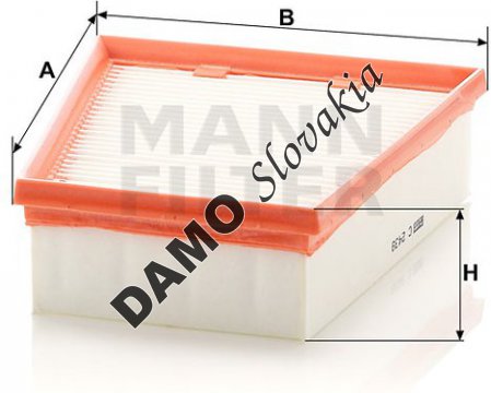 Vzduchový filter MANN FILTER C 2439