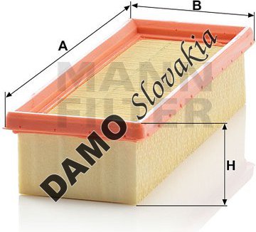 Vzduchový filter MANN FILTER C 2440/1