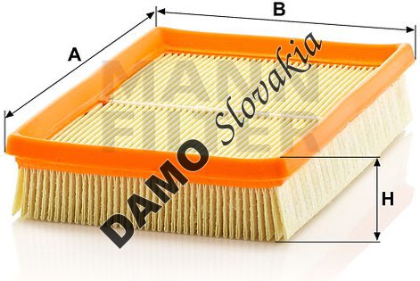 Vzduchový filter MANN FILTER C 2448