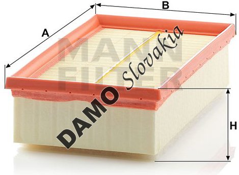 Vzduchový filter MANN FILTER C 2485/1