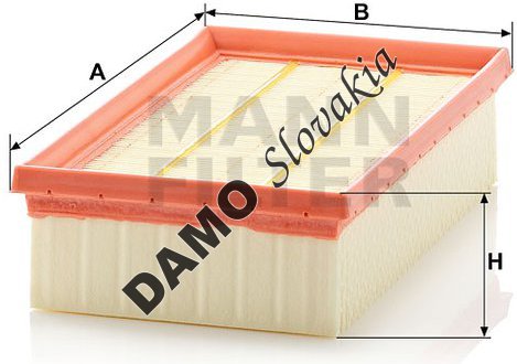Vzduchový filter MANN FILTER C 2485/2