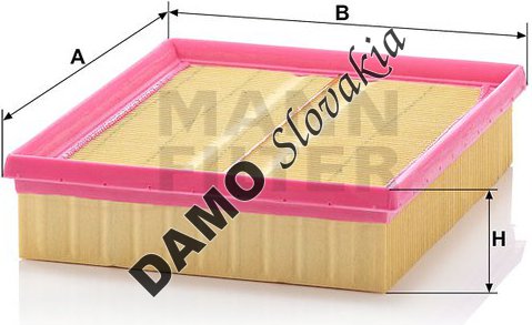 Vzduchový filter MANN FILTER C 2498