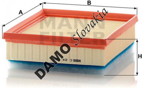 Vzduchový filter MANN FILTER C 24 024