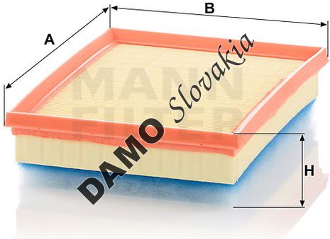 Vzduchový filter MANN FILTER C 24 036