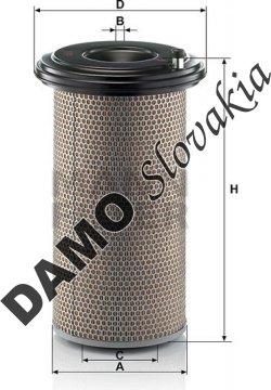 Vzduchový filter MANN FILTER C 24 650/3