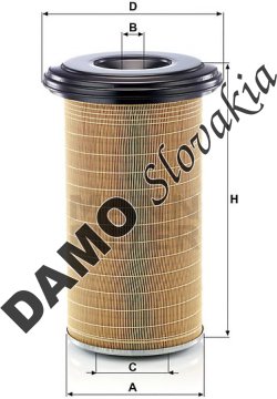 Vzduchový filter MANN FILTER C 24 650/7