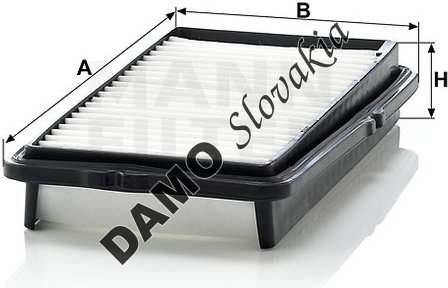 Vzduchový filter MANN FILTER C 2537/2