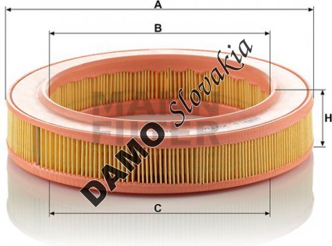 Vzduchový filter MANN FILTER C 2540