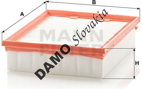 Vzduchový filter MANN FILTER C 2548