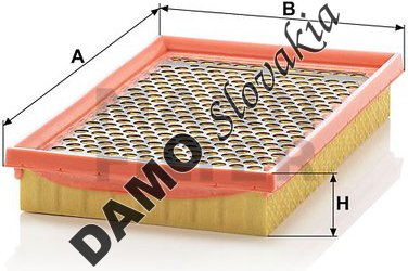 Vzduchový filter MANN FILTER C 2552/2