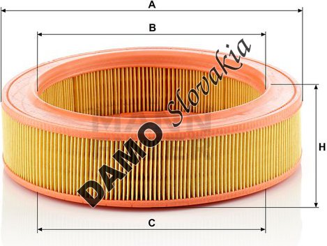 Vzduchový filter MANN FILTER C 2555/2