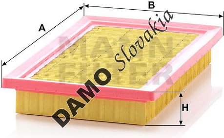 Vzduchový filter MANN FILTER C 2568/1